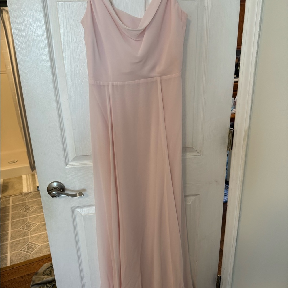 Amsale Blush Maxi Dress